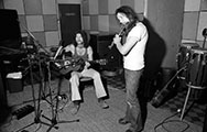 Jade Warrior - Island studio 1974. Tony Duhig, Jon Field. Photo by Chris Nation