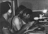 Jon Field in the studio with Assagai