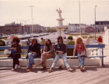 Jade Warrior in Asbury Park. David Duhig, Joe Dera (U.S. tour manager), Jon Field, Tony Duhig, Glyn Havard