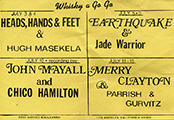 Whisky a Go Go flyer - Jade Warrior American Tour 1972